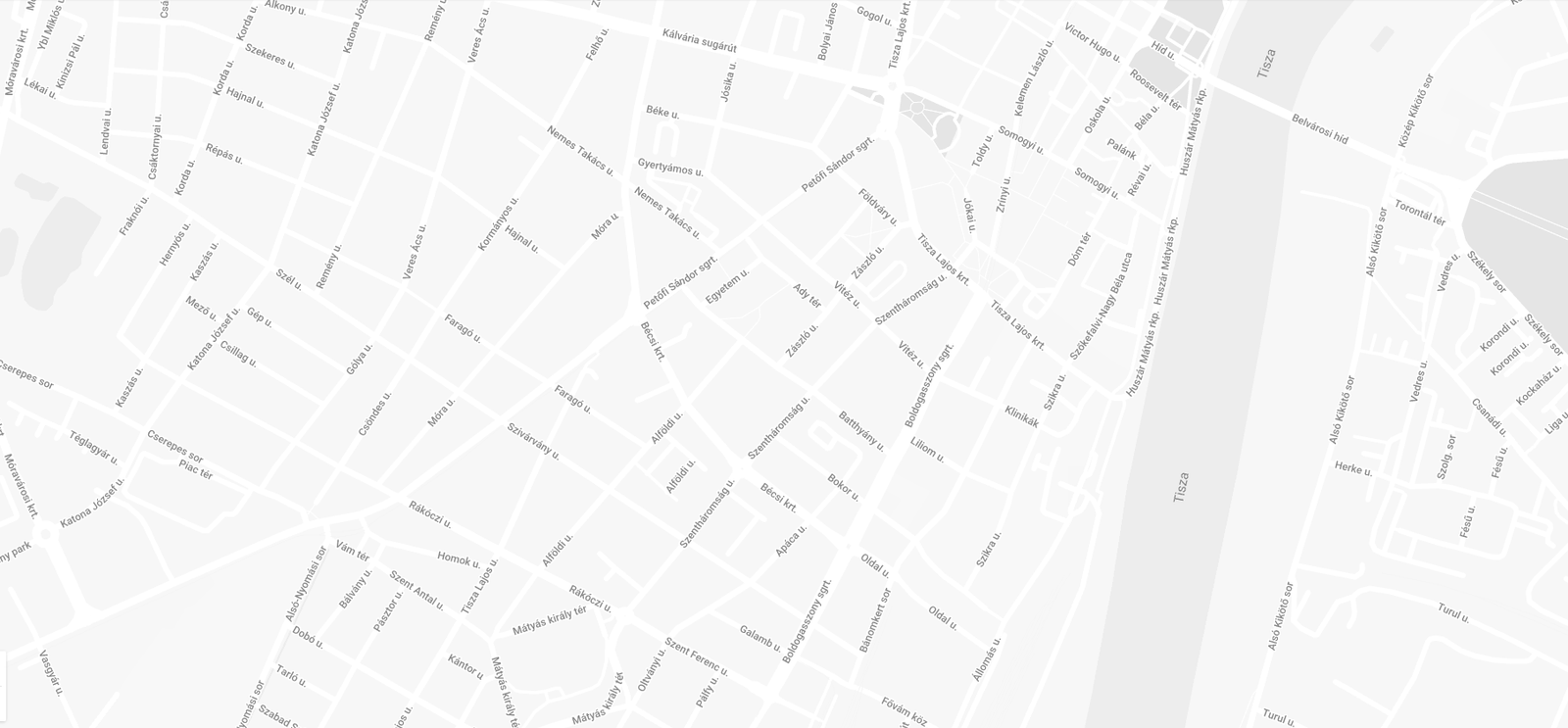 Komplex Mozgás Terápia Szegedi Székhely térképe
